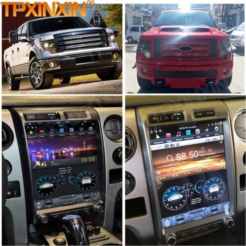 128G Android Tesla Screen Multimedia Video Player For Ford F150 2009 2010 2011 2012 2013 2014 GPS Navi Radio Receiver Head Unit