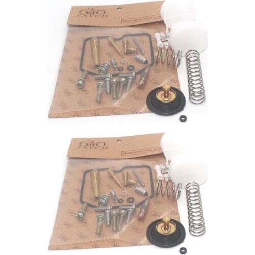 2 SET For EL 250 250D EL250 Eliminator 1988-1990 1996 250E Carburetor Repair Kit Rebuild Seal Float Valve Pilot jet air screw