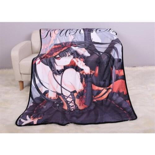 Anime Cartoon Date A Live Blanket Bed sheet Blending Fabric Sofa Bed Throw Blanket Kid Adult Warm Blanket Halloween Cosplay Gift
