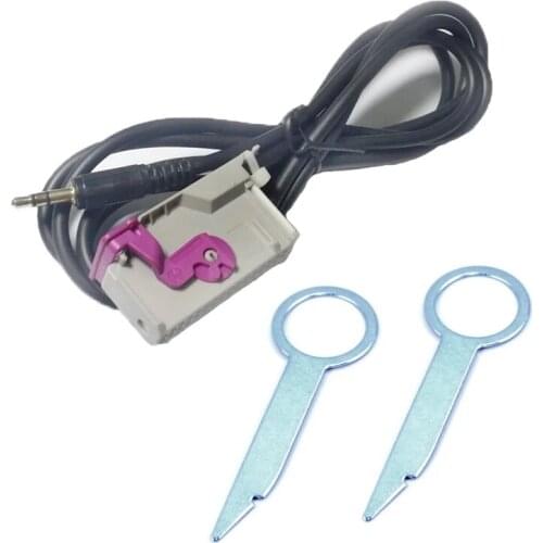 Bestolink RNS-E Navigation Plus 3.5MM Jack AUX-IN Audio Cable Adaptor for AUDI RNSE Stereo