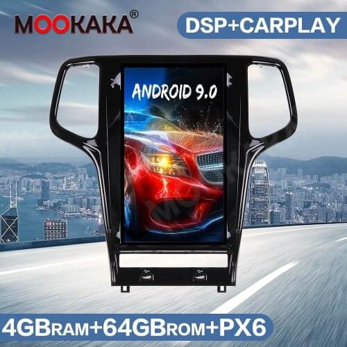 Tesla Style Car GPS Radio Navigation For Jeep Grand cherokee Android 9 2010-2018 Car Auto Stereo Multimedia Player Audio Carplay