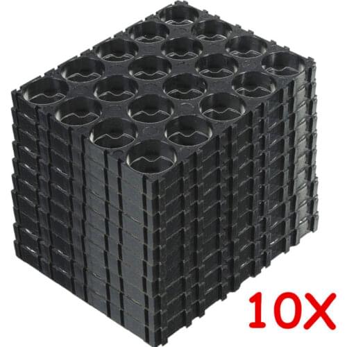 10pcs 4x5 18650 Lithium Battery Cell 18650 Batteries Spacer Holders Radiating Shell Plastic Bracket Entretoise Plastique Support