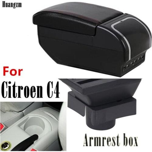 For Citroen C4 armrest box For Citroen C4 Interior Parts special Retrofit parts Car Armrest box Center Storage box