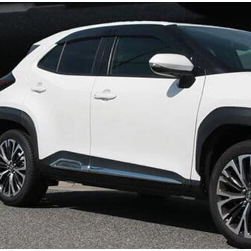 For Toyota Yaris Cross 2020 2021 ABS Chrome Car Side Door Body Cover Moulding Trim Strip Car Exterior Accessories Styling