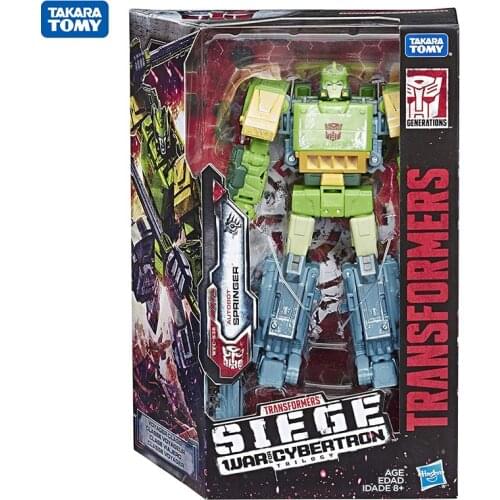 16CM Transformers Toys Generations War for Cybertron Siege Voyager Class Autobot Springer PVC Action Figure Collectible Model