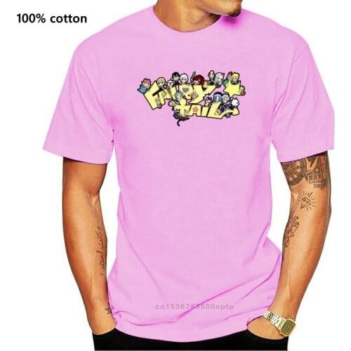 Happwan Womens Tumblr Static Fairy Tail Chibi T-shirt Black