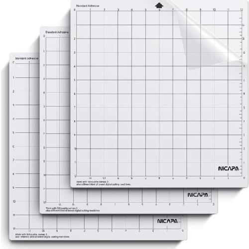 Plotter Cutting Mat Pvc Transparent Rubber Mat Replacement Size Grid Non-slip Cutting Mat For Silhouette Relief Cutting Machine