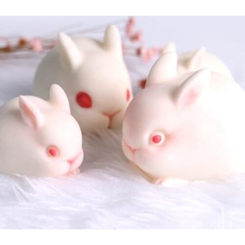 Small Rabbit Medium Size Rabbit Mousse Mold Candy Chocolate Mold DIY Cake Baking Decoration Mold A1560-1561