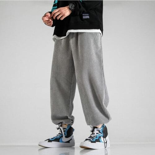 Man Casual Straight Pants Woman Corduroy Solid Color Oversize Trousers Man Warm Korean Streetwear Pants Trousers Male