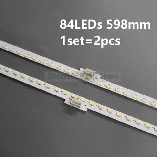 New 2 PCS/set 84LED 598mm LED Backlight strip for LED55M5600UC Hisense_55_HE550IUC_B52_84+84_4014M LT-1163576-B E227809 124G055