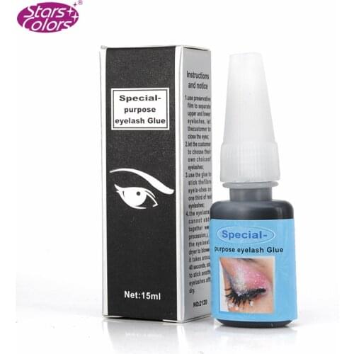 Professional 15ml Long Lasting Brand Diamond Glue Low Odor No Toxic Low Stimulate Dark Eyelash Extension Glue Makeup Extension