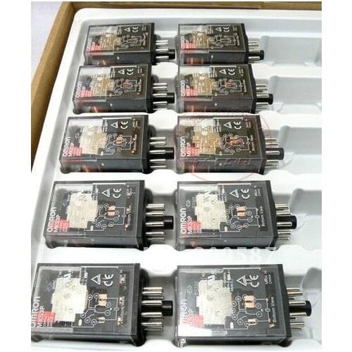 1 set MK3P AC 220V Power Relay 11-Pin 3NO 3NC 10A 250VAC 3PDT With Base
