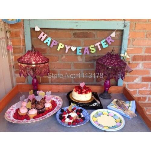 Happy Easter Banner -- Glitter Banner / Photo Prop personalized garland