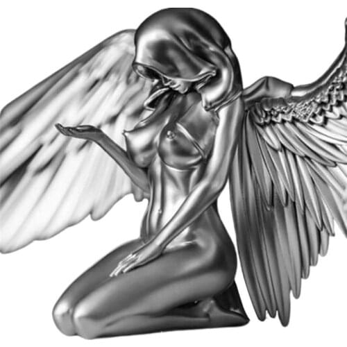 Angel Art Sculpture Home Decoration 3D Resin Statue Angel Wings For Living Room Bedroom Home Decor Garden Statue Artwork
