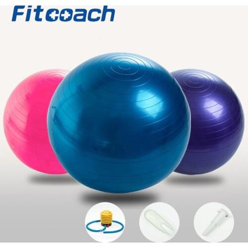 55cm/65cm/75cm Sports Yoga Balls Smooth type Bola Fitness Ball Balance Exercise Gym Pilates Workout Massage Ball