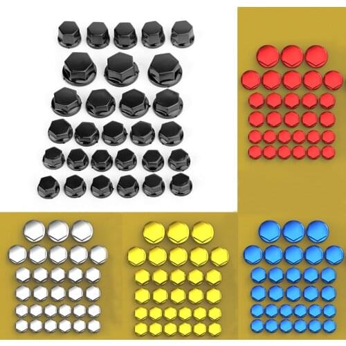 Topteng Set 30 Motorcycle Engine Water Pump Body Screw Nut Bolts Caps Covers Kit For 5 sizes