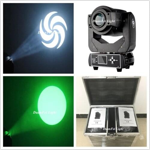 Flightcase Packing) 2pcs/Lot Stage Gobo Lighting Equipment Spot Lyre Dmx 90w Led Moving Head