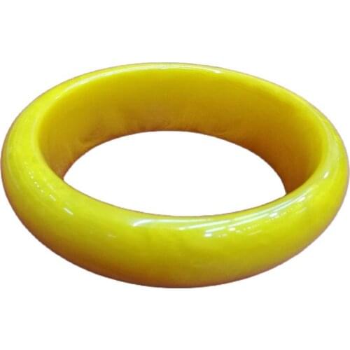 Chinese Amber Beeswax Bangle Bracelets 61mm Diameter Bracelets Woman Bangle