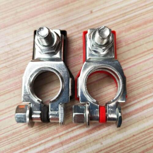 【2021New】1 Pair 12V 24V Automotive Car Top Post Battery Terminals Wire Cable Clamp Terminal Connectors Car Accessories