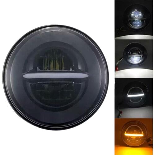 50W 5.75 inch LED Projector Headlight DRL Turn Signal Lamp Light Halo LED Motorcycles Headlight For Sportster 883 XL1200 Iron