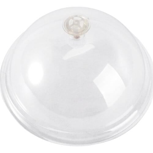 1Pc Acrylic Round Food Cover Durable Food Tent Food Insulation Lid for Home Bread Dessert Dish Transparent (8-inch 21c