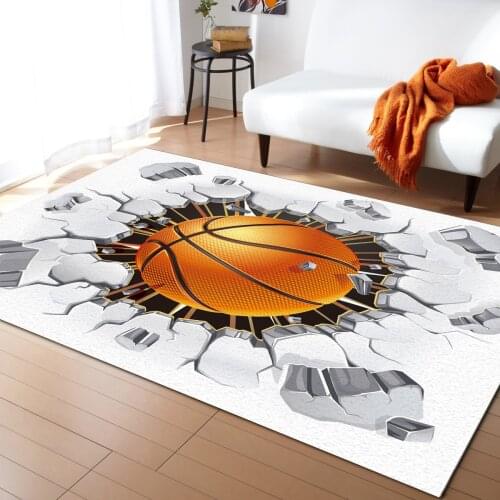 Basketball Wall Crack Carpets for Bedroom Home Decor Carpets Kawaii Rugs and Carpets for Home Living Room Outdoor Rug