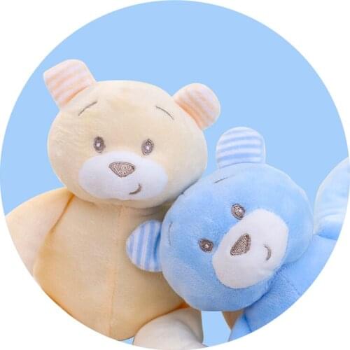 Eenbei Baby Toys Soft and Skin-Friendly Material Suitable for All Ages Boys & Girls Animal Plush Toys Bunny & Bear Good Kid Gift