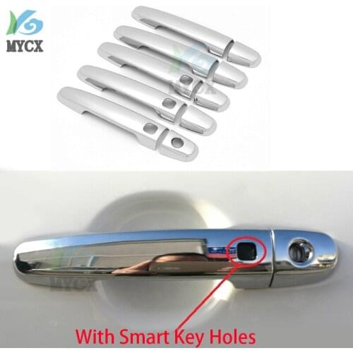 10pcs Chrome Door Handle Cover For Toyota RAV4 Trim Molding RAV 4 2006 2007 2008 2009 2010 2011 2012 Garnish Accessories