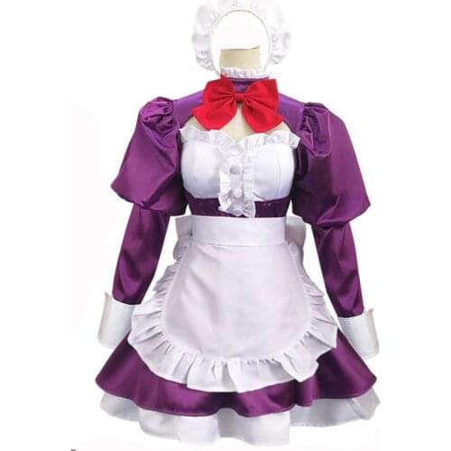 Anime High Rise Invasion Fuku Kamen Cosplay Costume Sexy Maid Dress Apron Full Suit Halloween Carnival Costumes