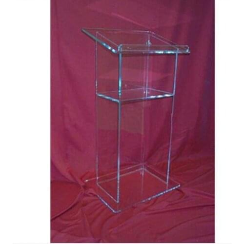 Logo customize Hot sale Acrylic Lectern Lucite Church Podium Transparent Pmma Pulpit Glass Pulpit Church Acrylic Podium
