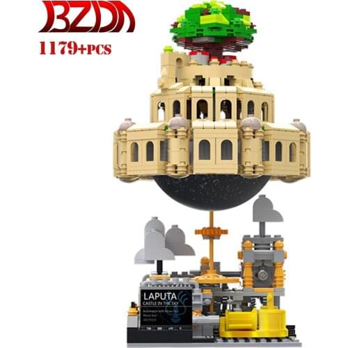 SEMBO Ideas Modular Laputa Castle In The Sky Bricks Music Box Model Bricks Laputa Moc Building Blocks Toys For Children KID