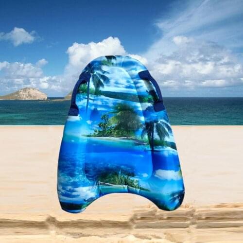 Inflatable Surf Body Board with Handles Floating Surfboard Mat Learn to Swim