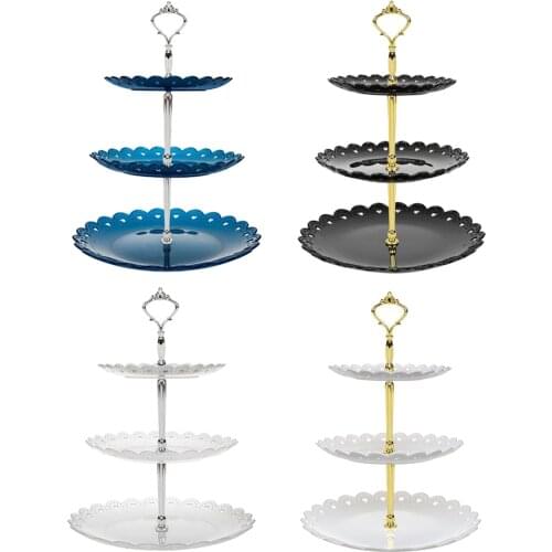 Cake Stand Made From Food Grade Plastic, 3 Tier Muffin Stand