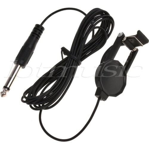 Clip On Contact Microphone Piezo Pickup Transaducer for Acoustic Guitar Violin Mandolin Ukulele