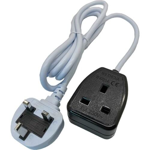 UK Plug power strip adapter One Outlet with 2/3/5 Extension Cord Electric Schuko Indoor Socket for outdoor working