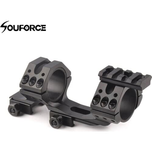 Tactical Scope Mount Ring 25.4mm /30mm with Spirit Bubble Level for 20mm Picatinny Weaver Rail for Hunting