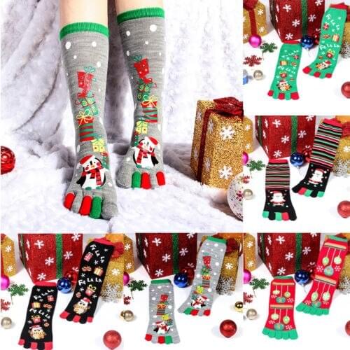 XMAS Unisex Mens Womens Christmas Warm Cotton Stocking Soft Fluffy Cosy Santa Snowman Snowflake Winter Warm Stockings Xmas Gift