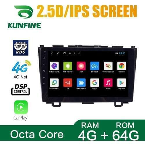 Octa Core Android 10.0 Car DVD GPS Navigation Player Deckless Car Stereo for Honda CRV 2007-2011 Radio Headunit Wifi