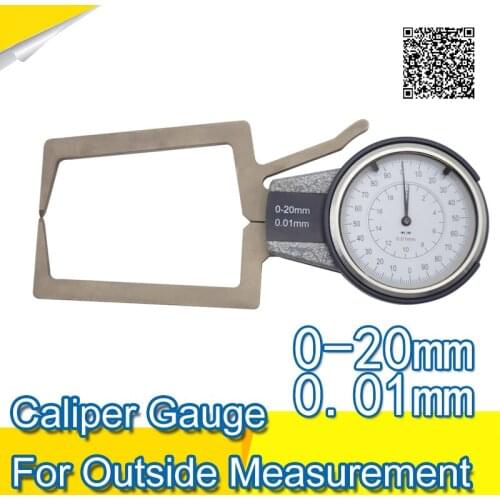 0-20mm caliper gauge for outside measurement caliper gauge dial indicator