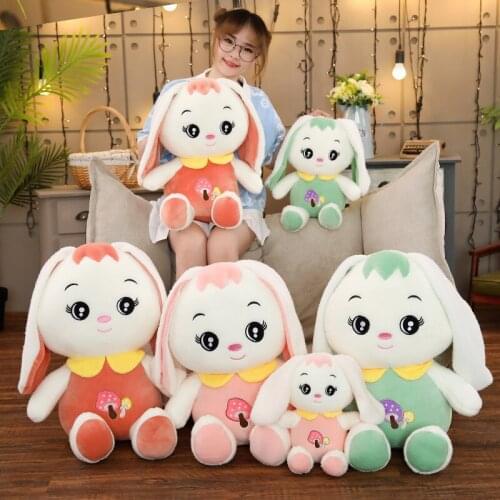 New 1pc 35-75cm Cute Bunny Plush Rabbit Toy Soft Cloth Stuffed Rabbit Easter Gift Decor Baby Toys For Children Kids Newyear Gift