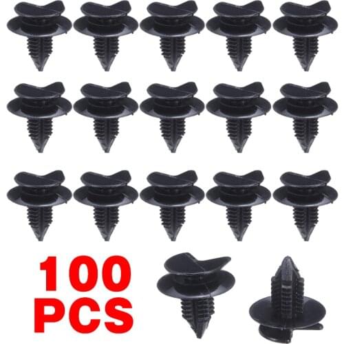 100pcs Plastic Hidden Trim Panel Fixing Clips fit 21mm Hole Car Fastener Clip Tool For Transporter T4 T5 2003-2016