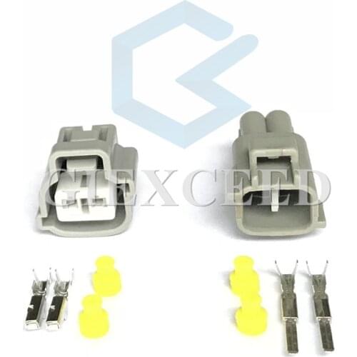 2 Sets 2 Pin Automotive Fog Socket Lamp Plug Turn Signal Light Connector For Cars Toyota