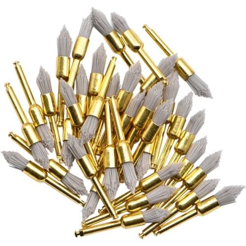 20Pcs/lot Dental Polishing Brush Dental Lab Materials Nylon Latch alumina Flat Polishing Polisher Prophy Brushes Bristles