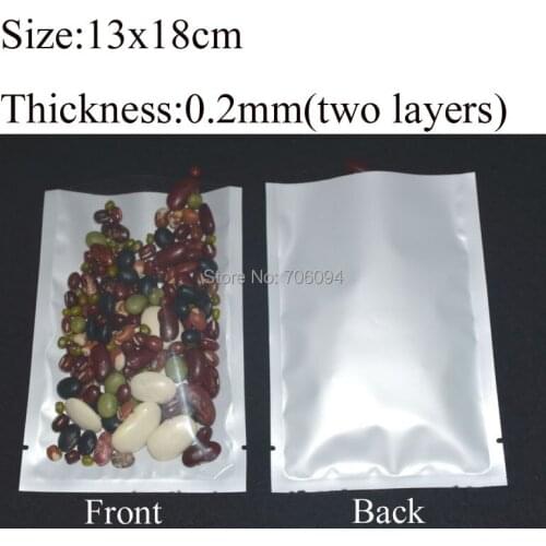 200pcs 13x18cm Plain pocket pearl film white plastic bag,gift packing bag