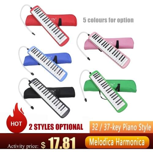 32 / 37-key Piano Style Melodica Harmonica Students Harmonica Mouth Organ Portable Harmonica Pianica Melodica Pianica Tube hot