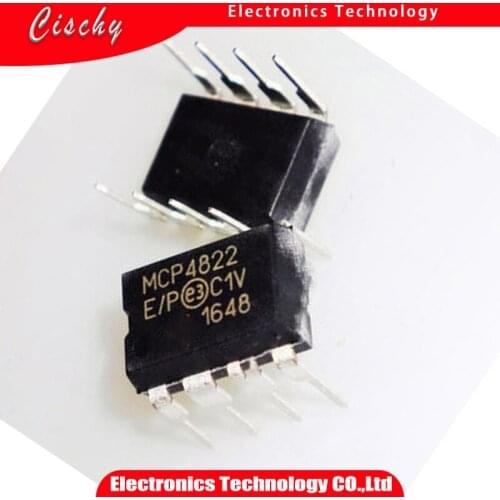 5pcs/lot MCP4822-E/P MCP4822-EP MCP4822E/P MCP4822EP MCP482 DIP-8