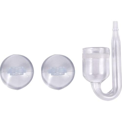 Aquarium Fish Tank CO2 Diffuser Carbon Dioxide Reactor with Ceramic Disc + 2 Suckers