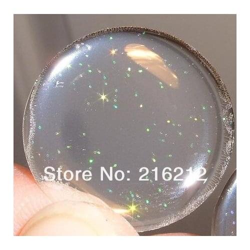 GLITTER EPOXY STICKER 25MM CLEAR BOTTLE CAP ADHESIVE CIRCLES STICKERS