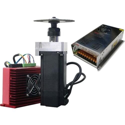 ER20 600W Brushless Closed-Loop Angle Grinding Motor Spindle&Driver&Power Supply Kit ER20 DC48V 1.3NM 3000rpm Spindle Motor