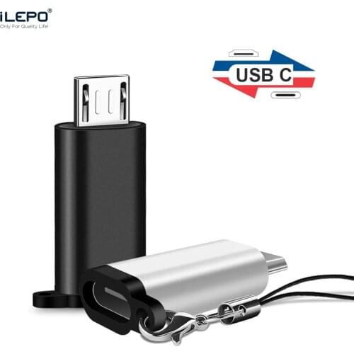 ILEPO Type C Female to Micro USB Male Cable Adapter Android Phone Charger for Xiaomi Redmi Huawei Meizu Samsung Galaxy S7